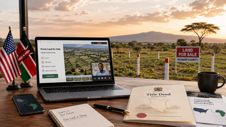 Buy land in Kenya from USA